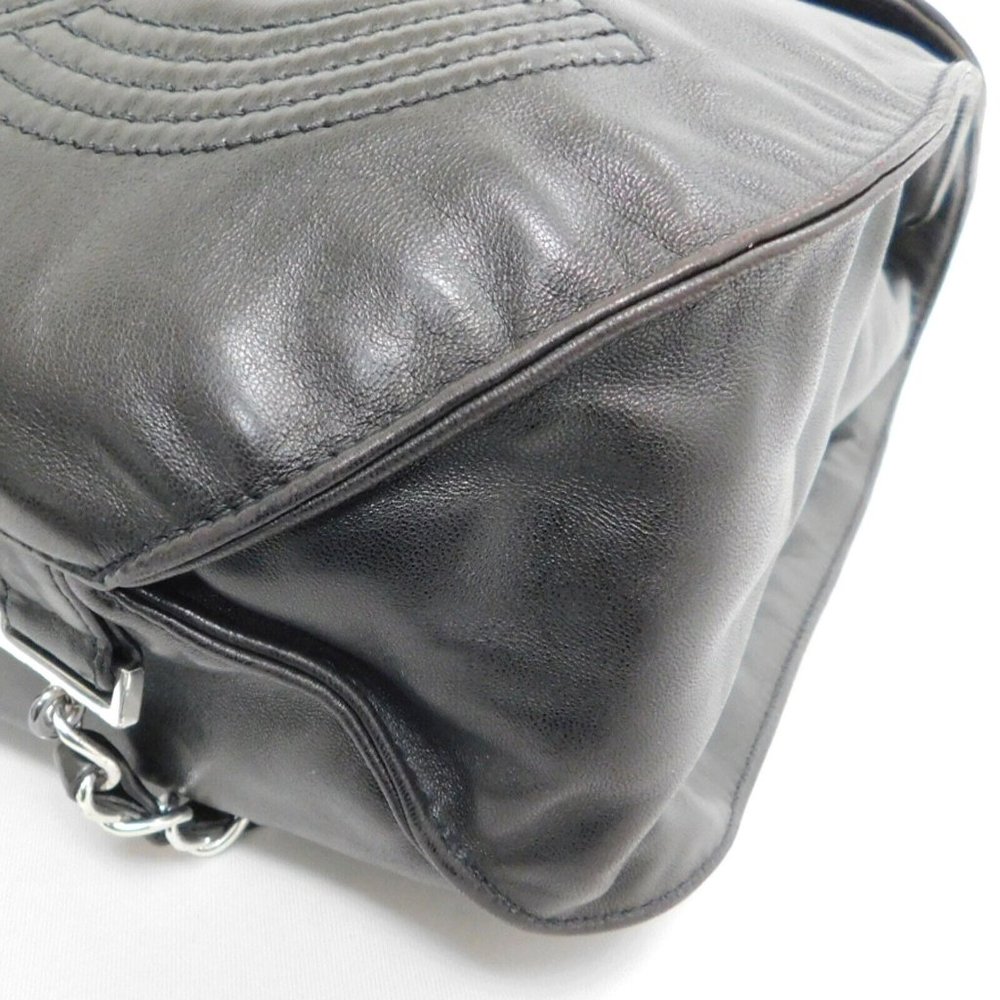 MINT! CHANEL BLACK LEATHER BACKPACK! RARE! - Picture 5 of 9